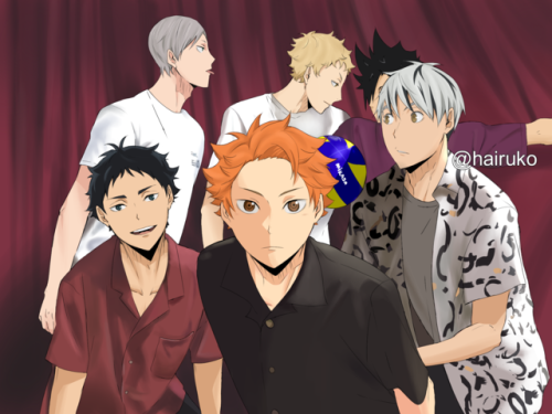 hairuko:Happy Haikyuu!! Day everyone ^^ And thank you so much for 3k followers! Another third gym pi