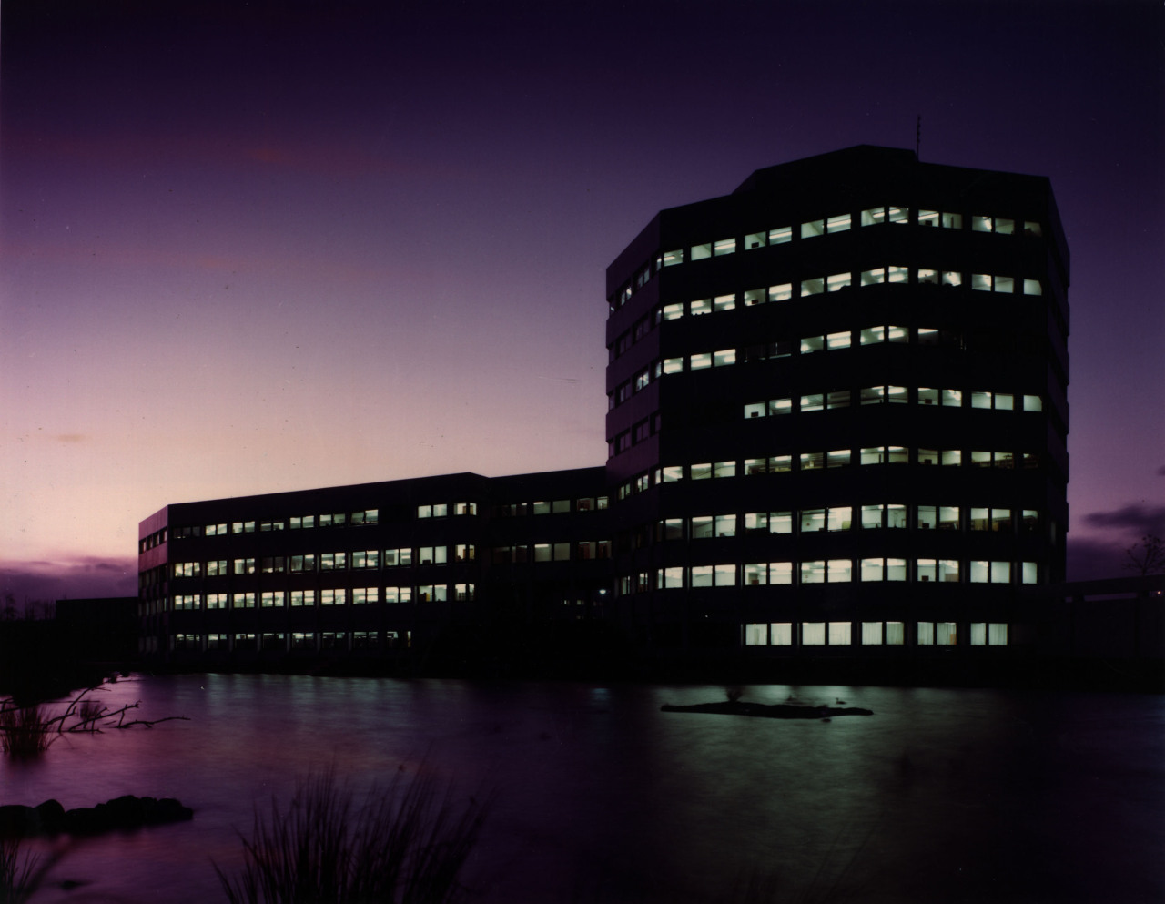 scavengedluxury: Office building, Washington, 1970s. From the Tyne &amp; Wear