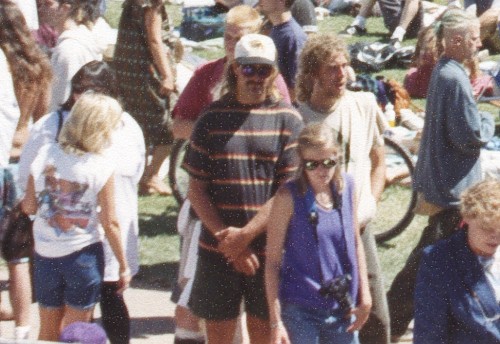 All the people at Jerry Garcia’s memorial at the Polo Fields in Golden Gate Park on August 13, 1995.