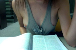 public-flash:  Horny in the library.. shh