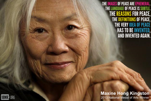 Congratulations to writer Maxine Hong Kingston, part of the 2013 National Medal of Arts cohort! 