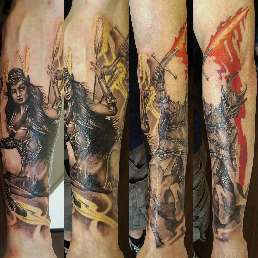 Horseman of Apocalypse Tattoo Sleeve  Best Tattoo Ideas Gallery