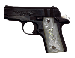 cockbarf:  transparent yves saint laurent pistol