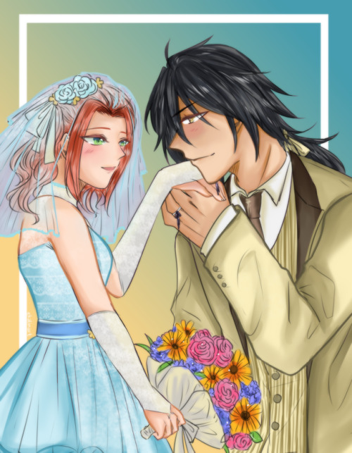 ekalinart:Eleanor is very beautiful in her bride dress Tales of the Rays.Then I remembered that Ro