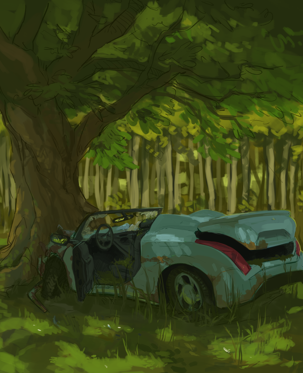 pythosart:  Something quick from Esther’s story, for scene practice. Obviously