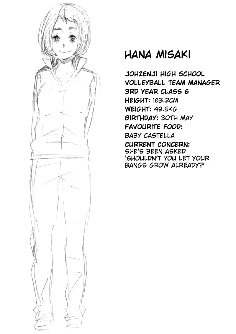  Haikyuu!! Volume 13 → Character Profiles[Volume 1] [Volume 2] [Volume 3] [Volume