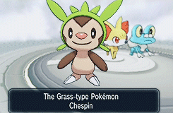 keybladesoras:   Pokemon Starters in X/Y and how they’re received.  