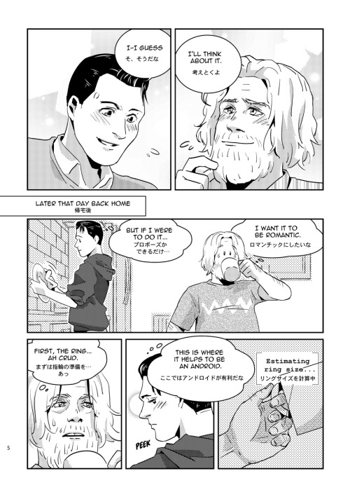 NOW ON SALE!“Operation Marriage Proposal” A Hank x Connor Fan Comic25 Pages/A5 size