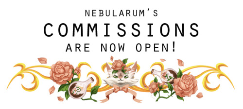 nebularum:If interested, please email me at g.rossetti@aol.com with:Which commission you are interested inReference, character information, anything you think I might need to accurately draw your commissionYour paypal/email addressI only accept paypal