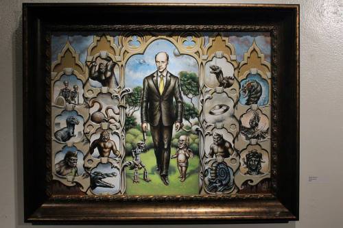 A good pic of the painting I did for the Ray Harryhausen themed show at the Hive Gallery in L.A.