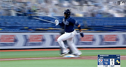 08/21/2020: Toronto Blue Jays @ Tampa Bay RaysWhat a throw! (Source: MLB.TV)ateDARYL.ca | Shop