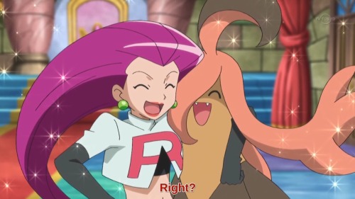 ayellowbirds: iorishiro: My single fave thing about the Pokemon XY anime is that Jessie and her Gour