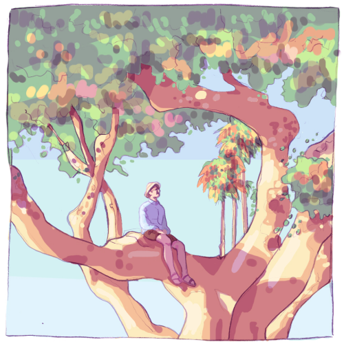 taeyhngs:super messy doodles bc i need to practice backgrounds and different color palettes (click t