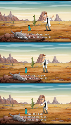 THANK-you, Dr. Doofenshmirtz. I&rsquo;ve been wondering this myself for a long time He has some of the best lines in the show.