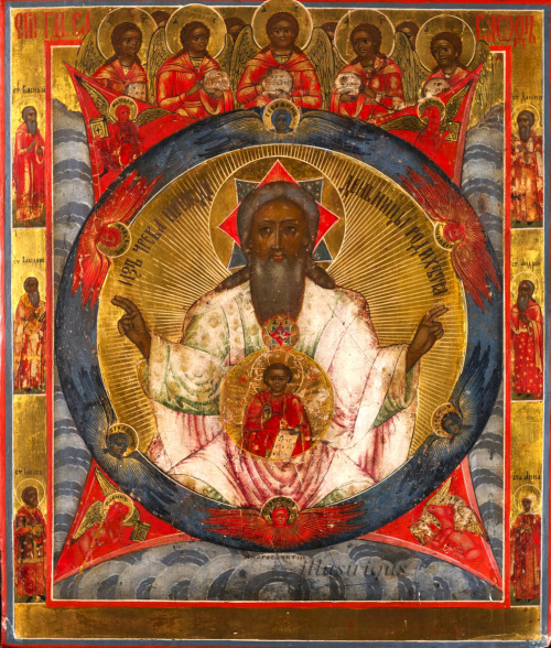 Paternity of Our Lord Icon (c.1880), Nevyansk School, Russia