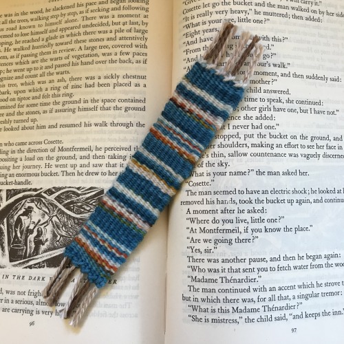 Finally a sunny day to take some pictures!  This batch of handwoven bookmarks has been sitting 