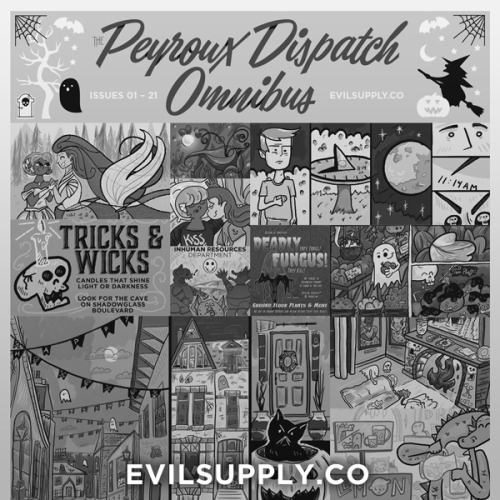 evilsupplyco:The Peyroux Dispatch Omnibus is live and free!Cover + Letter + 84 pages of queer mermai