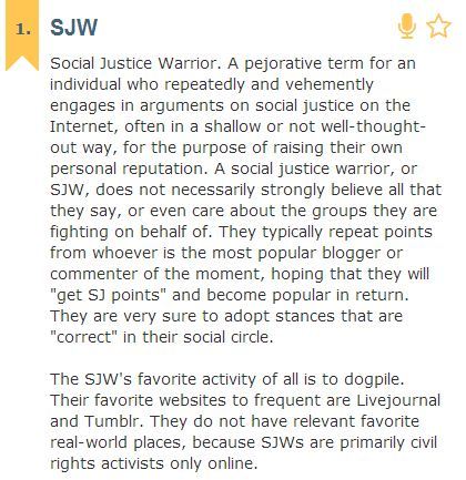 the-unpopular-opinions:Social Justice Warriors[SJWs] are the new cancer of the internet. They’re a b