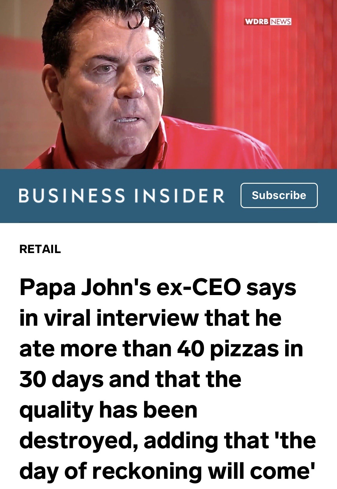 Papa johns the day of reckoning