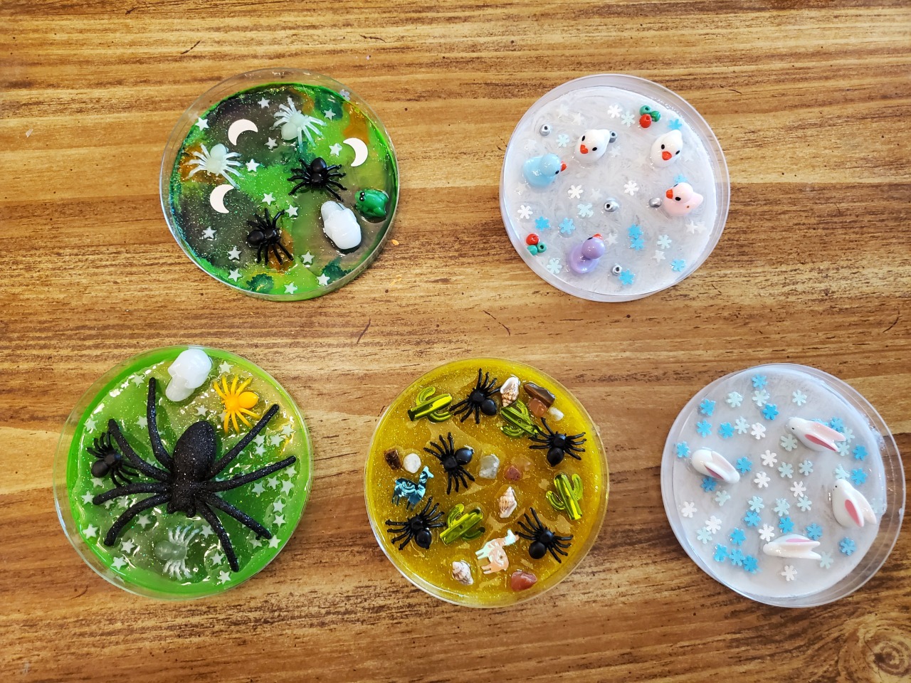 Fingerprint Art Glass Magnets Craft 