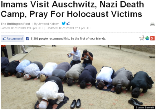 nedahoyin: thereligionofpeace: Muslim leaders from across the globe paid tribute Holocaust victims t