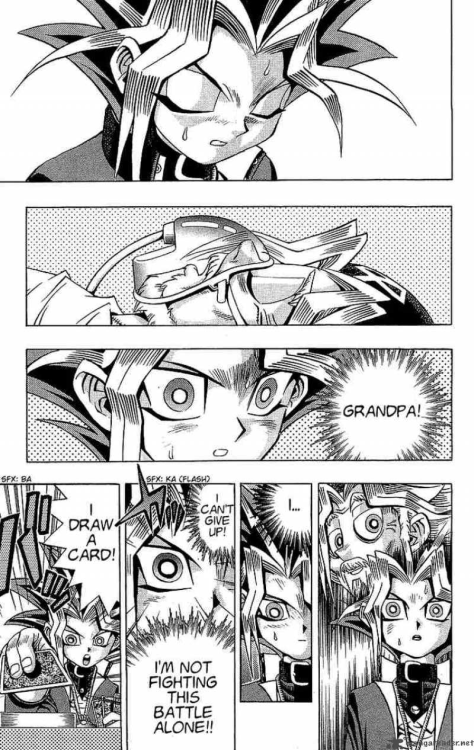 You are never fighting alone. Go Yugi.