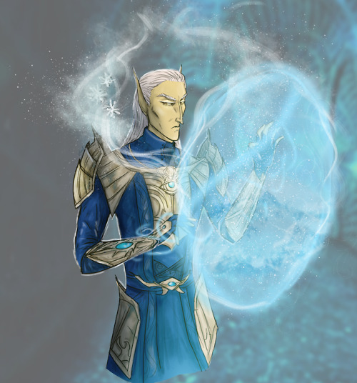 lichwyrm-arts:My oc in his psijic days, he was a lecturer in elementals and intercontinental scrying