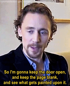 tomhiddleston-gifs:   Tom Hiddleston, bringing you words and quotes of wisdom since