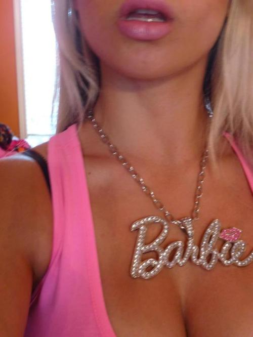 powerfulbimbochoices:  “Barbie Doll Bimbo” You are obsessed with transforming yourself into a real life barbie doll.  You want beautiful blonde hair. You want big tits. You wear excessive amounts of pink. You spend hours doing your perfect makeup.