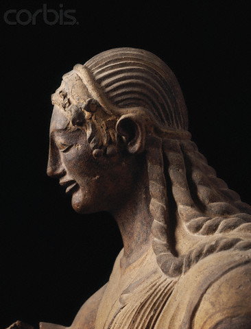 “Apollo of Veio”; attributed to Vulca, a famous Etruscan sculptor, c. 510 - 500 B.C. scu