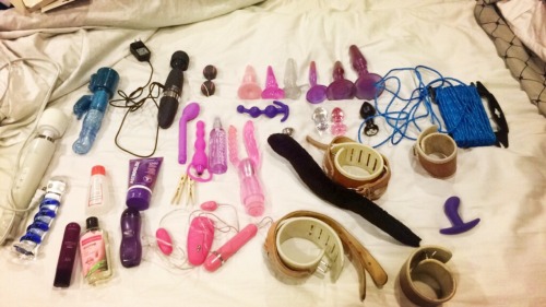 sensualphotography:  So I’ve had a few requests for my “toy” collection. Yes I have some favorites and I will say I’m learning new techniques positions to try with each one. I’m not a porn star I just want to enjoy genuine pleasure. I want to