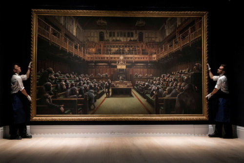 installator: “Banksy’s ‘Devolved Parliament’ Brings $12 Million at Auction. 