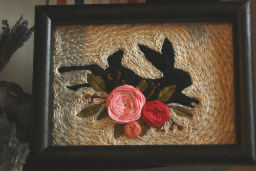 dustbowlugly: finished a thing it’s about 6x8. all hand embroidered. i’m in love with it