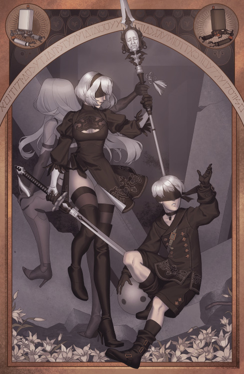 Finally, 85 years after I started it, my NieR print is finished!  And it only took me most of the wa