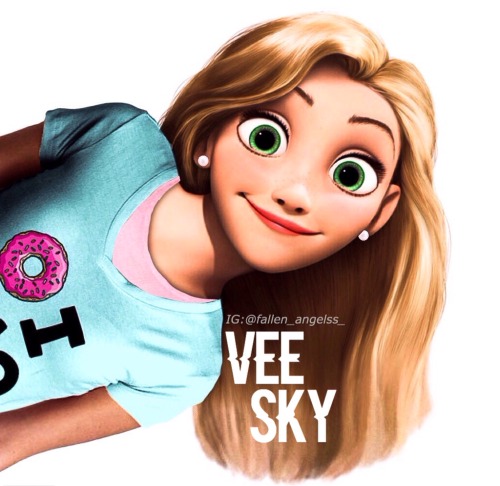 fallenarchangelss: Here’s Rapunzel as Vee Sky! Hope you like it! love it!