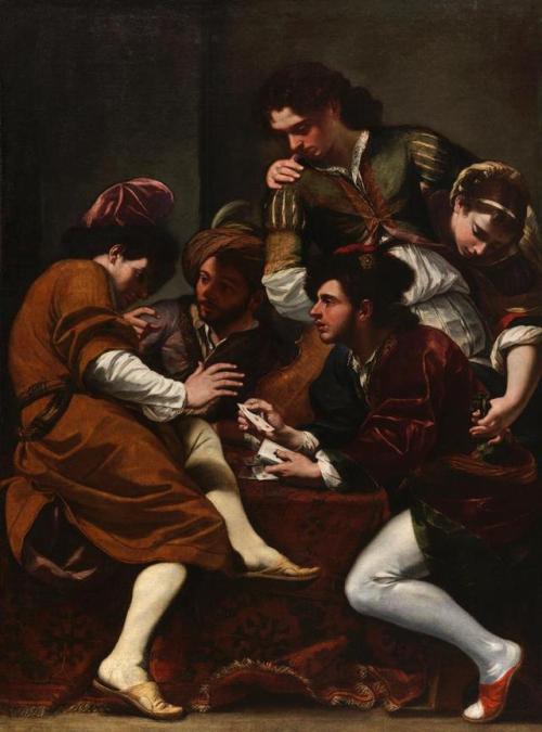 ganymedesrocks:  laclefdescoeurs: The Card Players, 1675, Giovanni Battista Boncori It does somehow reminds me of a similar scene, with dice players painted by Salvator Rosa (1615-1673).  Giovanni Battista Boncori (1643-1699), with the exception to the