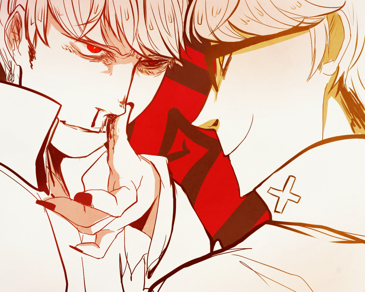 abubudyne:  Ya think he likes us? Shadow and Magatsu!sooj bc I felt like it uwu)a