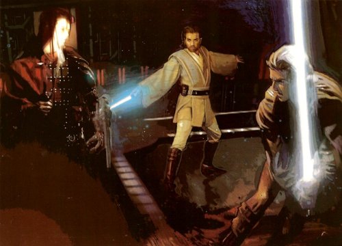 darth-lumines:→ Obi-Wan Kenobi &amp; Anakin Skywalker vs Granta Omega