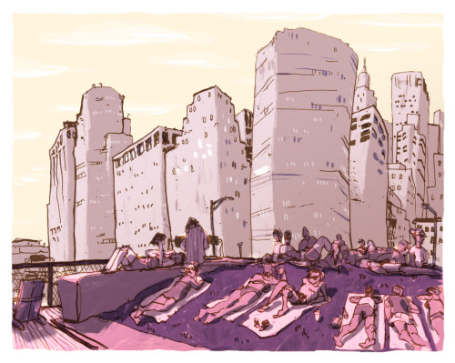 equivocations:edoughty: Location drawings around NYC, drawn in sketchbook and colored digitally.&nbs