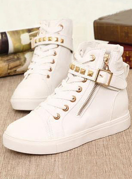 stylelist-tidebuy:  Beautiful White Comfortable Campus Style Lace-Up Pattern Canvas