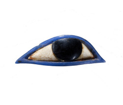 design-is-fine:Unknown, Inlay in the Form of an Eye, Egyptian, 1540 - 1070 B.C., Glass and gypsum, 1.4 x 4.6 x 1 cm (9/16 x 1 13/16 x 3/8 in.), Getty Museum