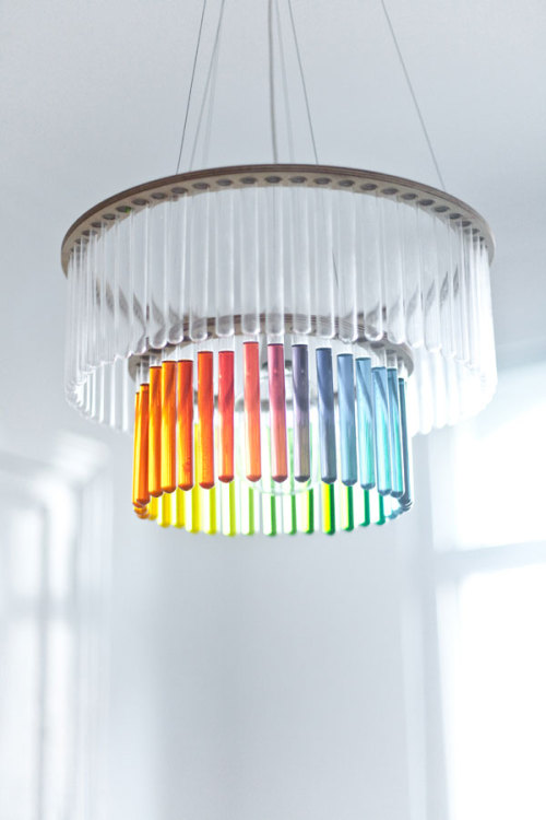 from89:  Chandelier made out of test tubes (by Pani Jurek) Found Here 