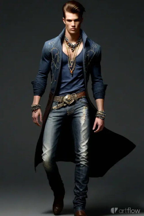 Denim,Jewerly, Leather