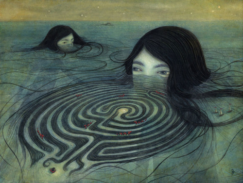 redlipstickresurrected:Jamie Zollars (American, b. 1977, based Baltimore, MD, USA) - The Maze She Br