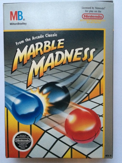 I didn’t have any super-uncommon NES games, but everyone has Mario so I skipped ahead to Marble Madn