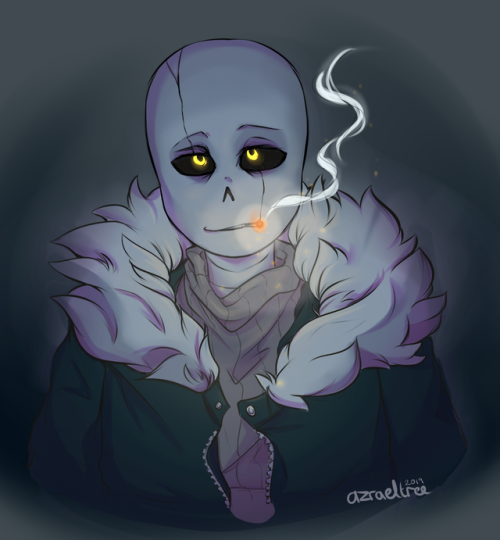 I started off sketching Gaster!Sans and just&hellip;kept going. Had a play around with the lighting 