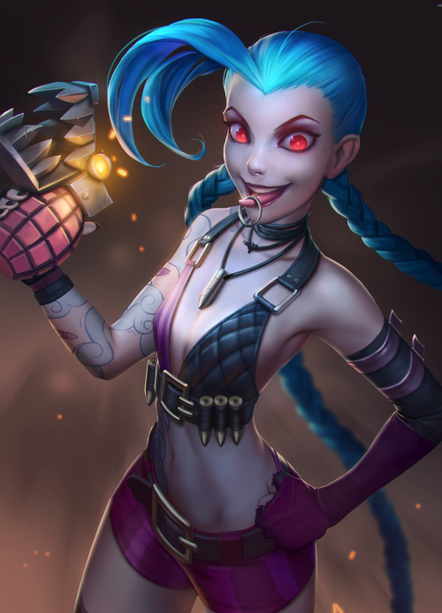 art-of-cg-girls:  jinx by Niconoff 