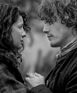 jamesandclairefraser-deactivate: “It’s sort of about these individuals discovering each other and learning to work together and yeah, they do fall in love.” - Sam Heughan
