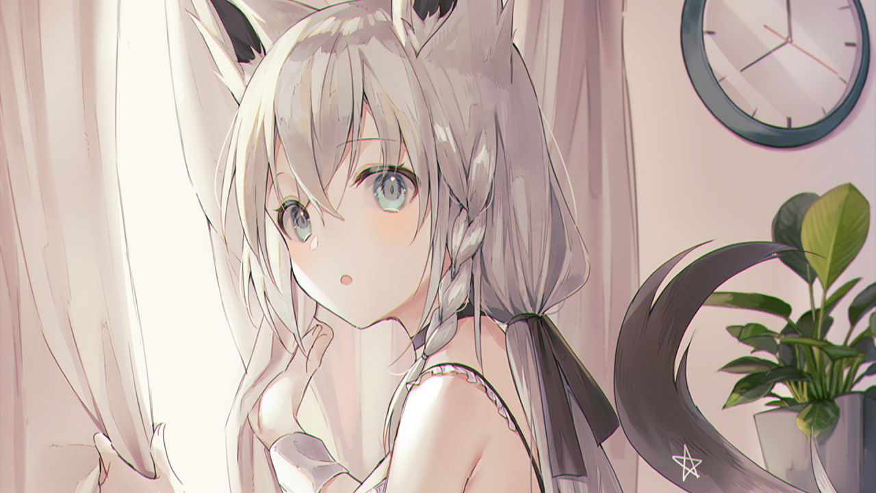 Shirakami Fubuki Hololive fox girl dark  2559x1440 Wallpaper   wallhavencc