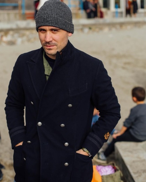 First day of sea #usarmy #vscocam #alphotographers #peacoat #junglejacket #vietnamwarera #streetstyl